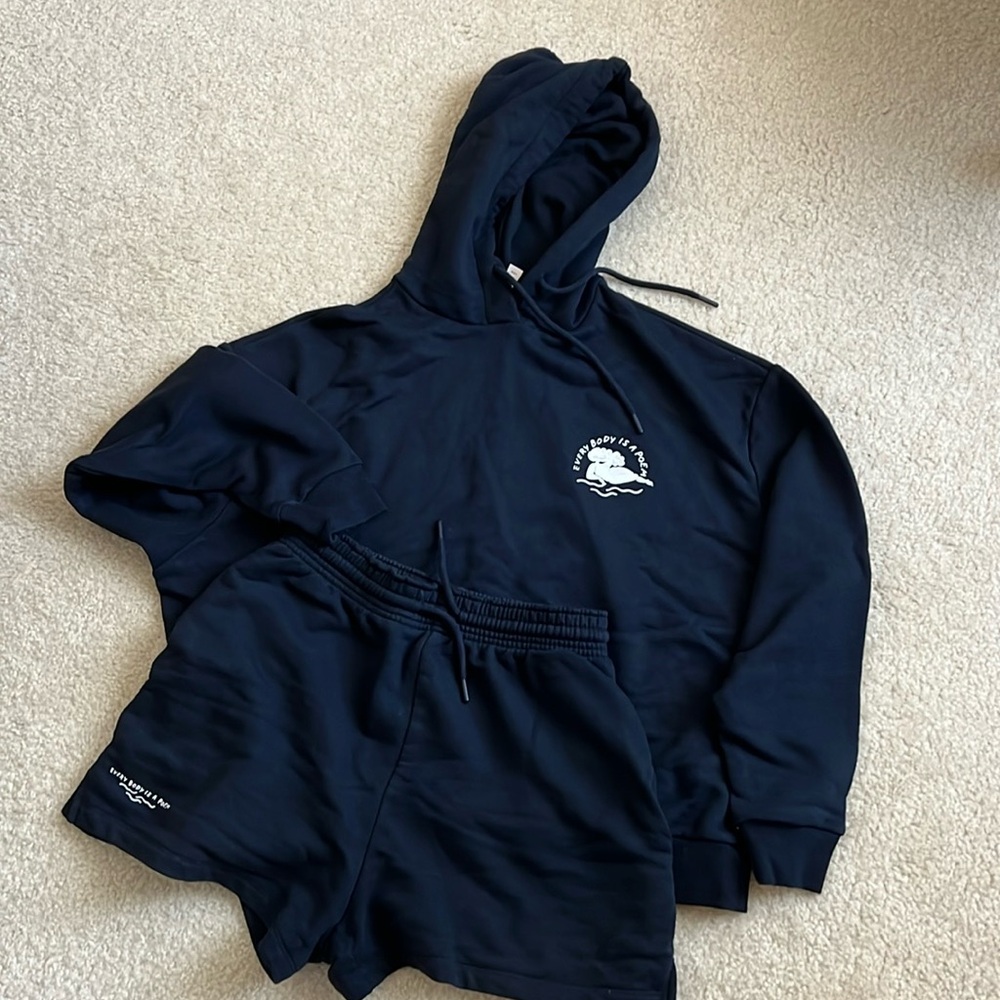 H&M hoodie and shorts set
